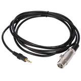 10FT Stereo Jack Microphone Audio Cord Cable 3 Pin XLR Connector Female To 3.5mm Male Microphone Cables Microphone Accessories