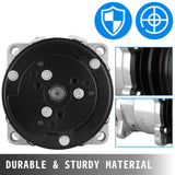 VEVOR Auto AC Compressors&amp;Cluth Air conditioning SD508 Sanden Style V-Belt 2 Groove Pulley for Jeep Wrangler 1985-1990 CO 9285C