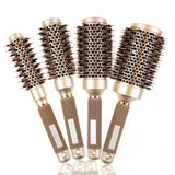 Round Hair Comb Hairdressing Curling Hair Brushes Ceramic Iron Hair Comb Brush Curler Comb Round Comb Hair Brushes