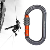 Locking Carabiner Heavy Duty 25kN Aluminum Alloy Clip Hook for Hiking Utility Hammocks Locking Dog Leash Swing