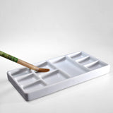 Ceramic multi-grid palette watercolor gouache pigment palette porcelain plate Jingdezhen color palette pigment plate