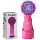 Wireless Charging Ultrasonic Face Pore Cleansing Brush Sonic Vibration Electric Silicone Facial Cleanser With 3D Magnetic Beads