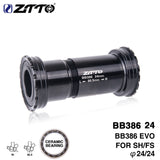 Bicycle Parts BB386 CERAMIC 24 EVO Threaded Lock Press Fit Bottom Bracket For 386 Frame to 24mm Crankset Quality Center Adapter