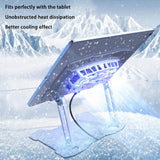 Foldable Tablet Cooling Stand Dual-core Semiconductor Cooling Bracket Portable Height Adjustable Radiator