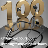 100 Hours Wireless Earphone Bluetooth HiFi Bass Headphones Magnetic Neckband Sport Headset Waterproof Earbuds For IOS Android