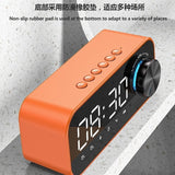 2022.Wireless Speaker Bluetooth Speaker Bluetooth Mini Alarm Clock Portable Support TF Card Mirror Voice Broadcast