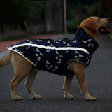 New style pet clothes autumn and winter windproof padded warm dog coat big dog pet ass pet clothing
