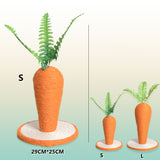 Pet Toys Cat Scratching Board Scratching Post Carrot Shape Cat Scratcher Tree for Cats Climbing Indoor Claws Care Sisal Rope
