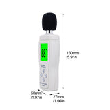 Digital Sound Level Meter 30-130dB Noise Meter Smart Sensor Backlit DB Detector Analyzer AS804 48% Off