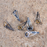 5PCS/Lot Fishing Rod Top Guide 1.6mm-4.6mm Fishing Tackle Rod Tip Repair Kit DIY Eye Rings Tool Accessories