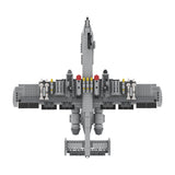 1211pcs A10 Thunderbolt II Attack Aircraft Building Block Model Compatible with Puzzle Assembly Fighter Toy Brick for Child
