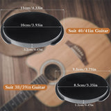 6Pcs Guitar Sound Cover,Guitar Sound Hole Cover,Guitar Mute Feedback Soundhole Cover for 38 39 40 41Inch Acoustic Guita