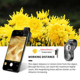 APEXEL 100X Microscope Lens Mobile Phone Macro Lens High Magnification LED Mini Pocket Portable Lens For iPhone Most Smartphones