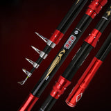 NEWTelescopic Fishing Rod,Rod&Reel Portable Collapsible Travel Fishing Rod .Sea Saltwater Freshwater Travel Fishing Tackle