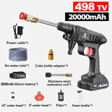 30000mah High Pressure Car Washer Water Gun Portable Pressure Washer Cordless Car Washing machine Cleaner Adjustable nozzle