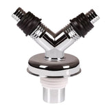 Chrome Plated Water Drain Washing Machine Connector Adapter Hose Splitter Diverter Home Bathroom Easy Install Fittings Pipe Sink