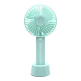Mini Handheld Fan Portable Rechargeable Battery Operated Cooling Desktop with Base 3 Modes for Home Office Travel Outdoor A0NC