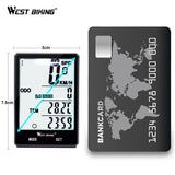 Bike Computer Waterproof LCD Backlight Cycle Measurable Temperature Stopwatch Bracket Waterproof Speedometer Odometer Cycling