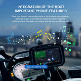 5 Inch Motorcycle Special Navigator Support CarPlay and Android Auto Touch Outdoor Waterproof External Portable