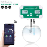 Wifi Water Quality Tester PH/EC/TDS/ORP/SALT/ Temp Meter Digital Water Analyzer Smart Monitor Tuya APP Online Remote Monitoring