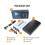 Home Physician Ear Care Diagnostic Set 8 Tips Pocket Otoscope 3X True View Full Spectrum for Adult Child CE Approved