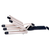 Professional Salon Wavy Hair Styler Tourmaline Wave Maker 5 Barrels Curling Iron Dual Voltage Hair Curler