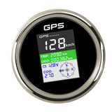 Stainless Steel GPS Speedometer Gauge Digital Waterproof Backlight LCD 9-32V MPH Speedometer 85mm for Truck Motorcycle Boat Car