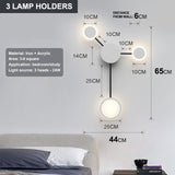 Nordic modern wall lamp Led minimalist wall lamp, living room bedroom, staircase lamp, home decoration bedside wall lamp install