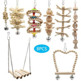 15/9/8/3 Pcs Bird Chewing Toy Funny Cotton Rope Parrot Toy Bite Resistant Cockatiels Parakeet Training Toy Bird Accessories Cage