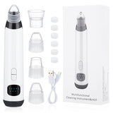 Gua Sha Heating And Adsorption Electric Blackhead Device Five-Speed Blackhead Acne Pore Cleaning Beauty Device
