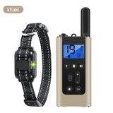 800m Remote Control Dog Training Device Rechargeable Waterproof Electric Shock Collar Bark Stopper Vibration Training Artifact