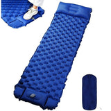 Outdoor Inflatable Mattress Ultra-Light Camping Sleeping Pad with Hiking Ultralight Air Mat Built-in Inflator Pump