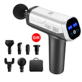LCD Display Massage Gun Deep Muscle Massager Muscle Pain Body Neck Massage Exercising Relaxation Slimming Shaping Pain Relief