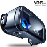 Black VRG Pro 3D VR Glasses Virtual Reality Full Screen Visual Wide-Angle VR Glasses Box For 5 To 7 Inch Smartphone Eyeglasses
