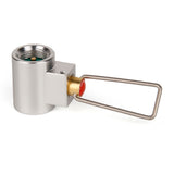 Outdoor Camping Stove Refill Adapter Flat Gas Adapter Valve Canister Gas Convertor Shifter Cylinder Refill Adapter