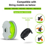 WA0014 Trimmer Line Replacement Spool For Worx WG184 WG190 WG191 Weed Eater, Grass Trimmer String Spool Edger Line