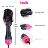 Dropshipping One Step Hair Dryer Brush Household Hot Air Brush & Volumizer Hair Curler Straightener Salon Hair Styling Tools