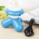 Good Healthy Mini Electric Massager 3-Legged Massage Knob for Body Foot Board Back Neck USB Charging