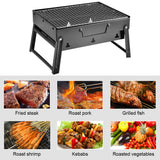 Barbecue Charcoal Grill Folding Portable Backyard Patio BBQ Shish Kebab Meat Cooker Tool for Outdoor Camping Hiking Picnic