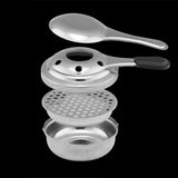 2 Pcs Portable Alcohol Stove Windproof Stainless Steel Camping Stove for Outdoor Camping Hiking Cooking Tea Coffee Stove