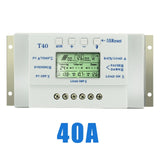 Pwm T20 12/24V 10A 20A 40A MPPT Solar Panel Battery Regulator Charge Controller Solar LCD Display Charger Controller