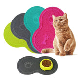 Pet Dog Puppy Cat Feeding Mat Pad Cute Cloud Shape Silicone Dish Bowl Food Feed Placement Pet Accessories Easy Cleaning Pad Mat
