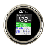 Stainless Steel GPS Speedometer Gauge Digital Waterproof Backlight LCD 9-32V MPH Speedometer 85mm for Truck Motorcycle Boat Car