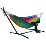 Portable Canvas Hammock Thicken Chair Swing Outdoor Garden Sports Home Travel Leisure Camping Stripe Hammock Double Single