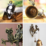 Doorbell Retro Nostalgic Style Animal Door Bell Metal Iron Bell Wind Chime Ornament Wall Horse Garden Elephant Owl Hot