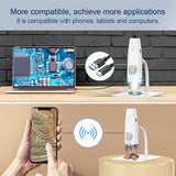1000X Digital Microscope HD 1080P USB WiFi Microscope Mobile Phone Type-C Microscope Camera for Skin Detect PCB Inspection Tools