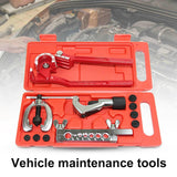 12Pcs/Set CT-2030+CT-369 Copper Brake Fuel Pipe Repair Flaring Expander Multi-Function Cars Pipe Flaring Clamp Kits