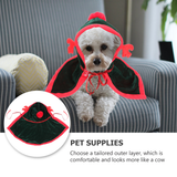 1pc Christmas Themed Pet Supplies  Dog Cloak with Hood Pet Dog Clothing