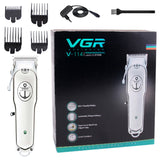 Full Metal Housing Professional Electric Hair Trimmer Barber Hair Clipper Rechargeable Hair Cutting Machine Cordless Haircut