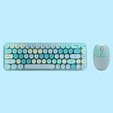 Mofii 2.4G Wireless Keyboard Mouse Combo 68 Keys Wireless Keyboard Ergonomic Mouse 3-gear Adjustable DPI